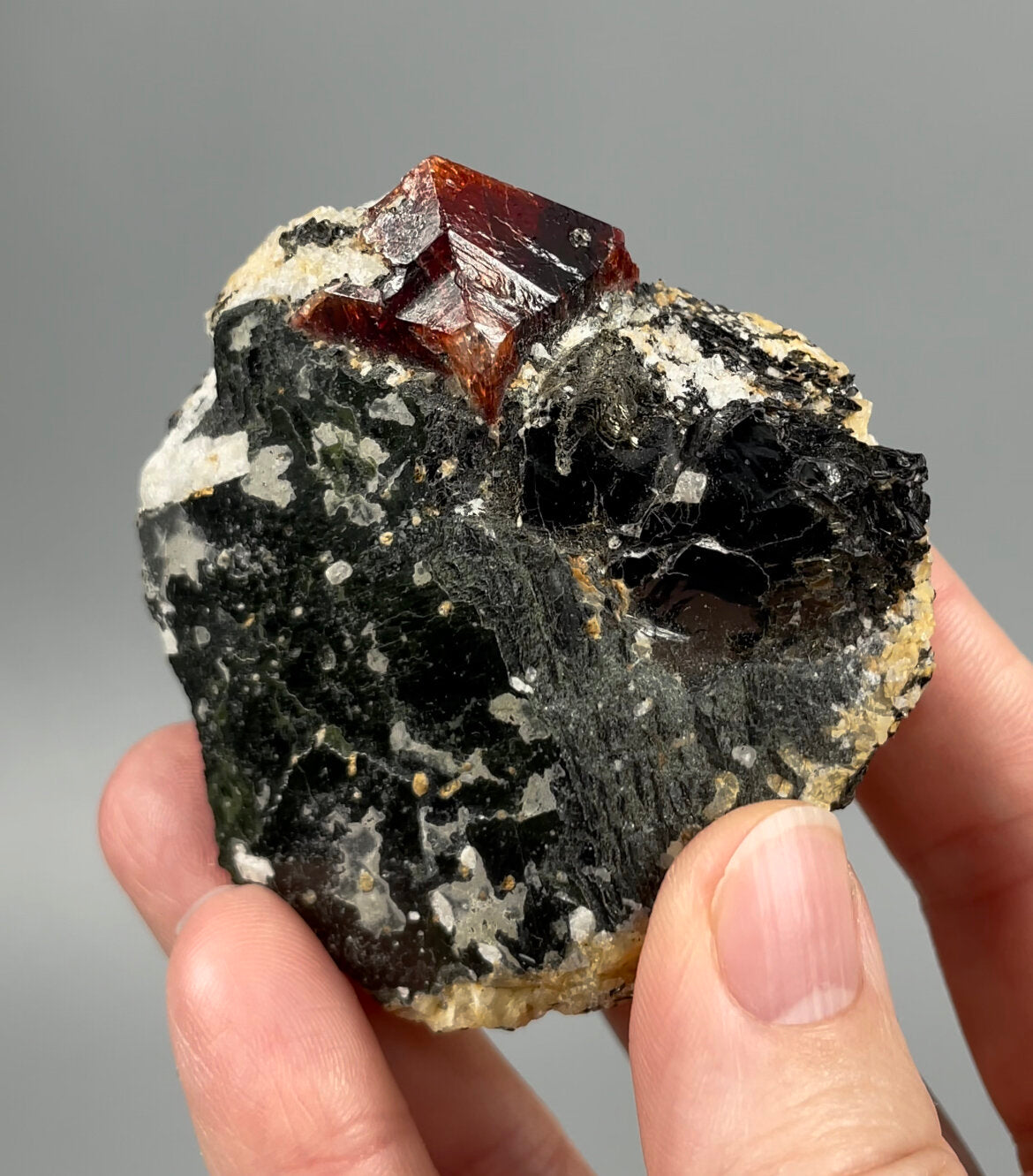 Zircon Crystal on Biotite Matrix