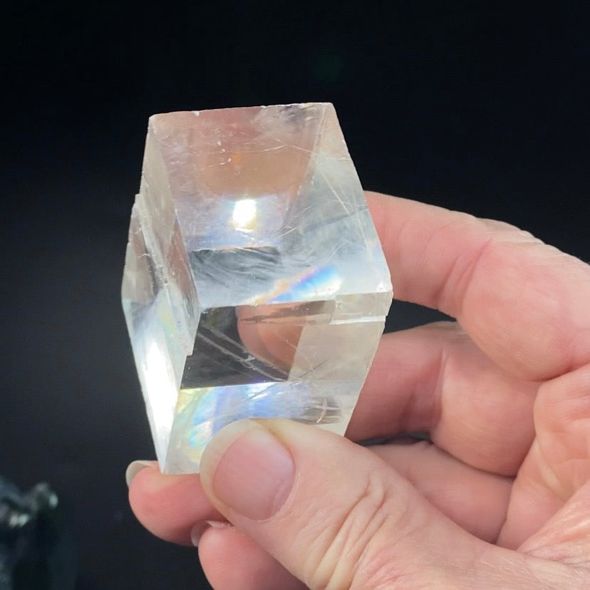 Rainbow Iceland Spar Optical Calcite Specimen from Brazil