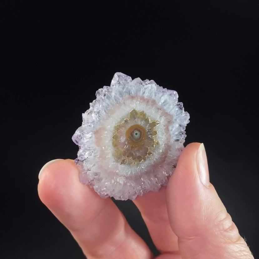 Amethyst Stalactite Slice from Artigas, Uruguay