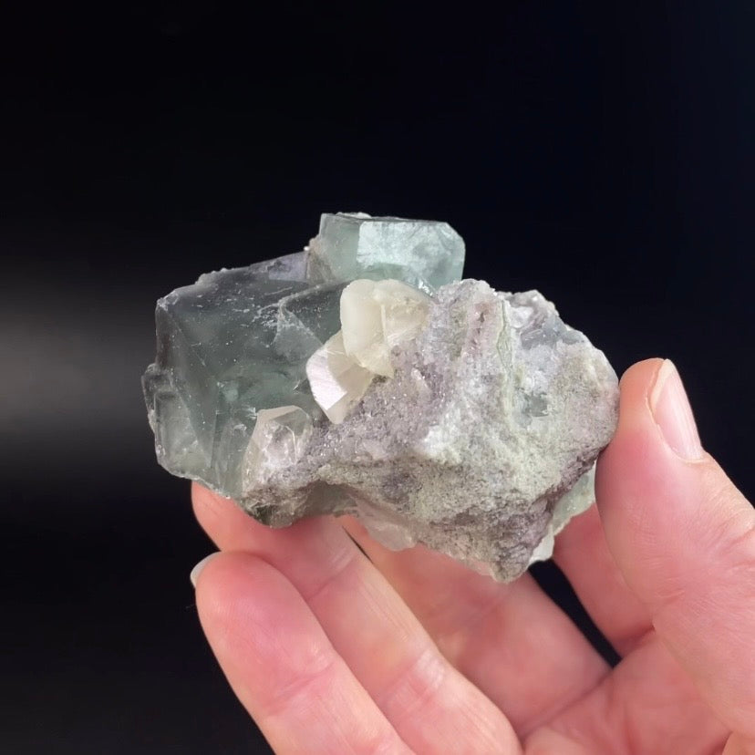 Teal Green & Blue Fluorite Cluster