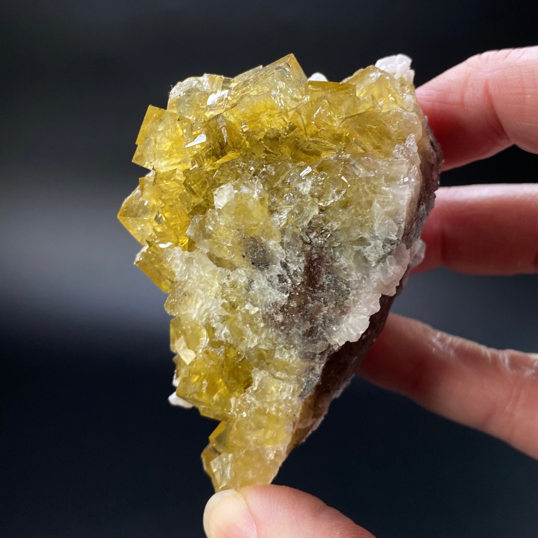 Honey Yellow Moscona Fluorite Cluster