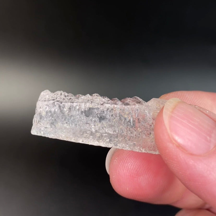 Himalayan Hydrothermal Dissolution Etched Clear Quartz Crystal