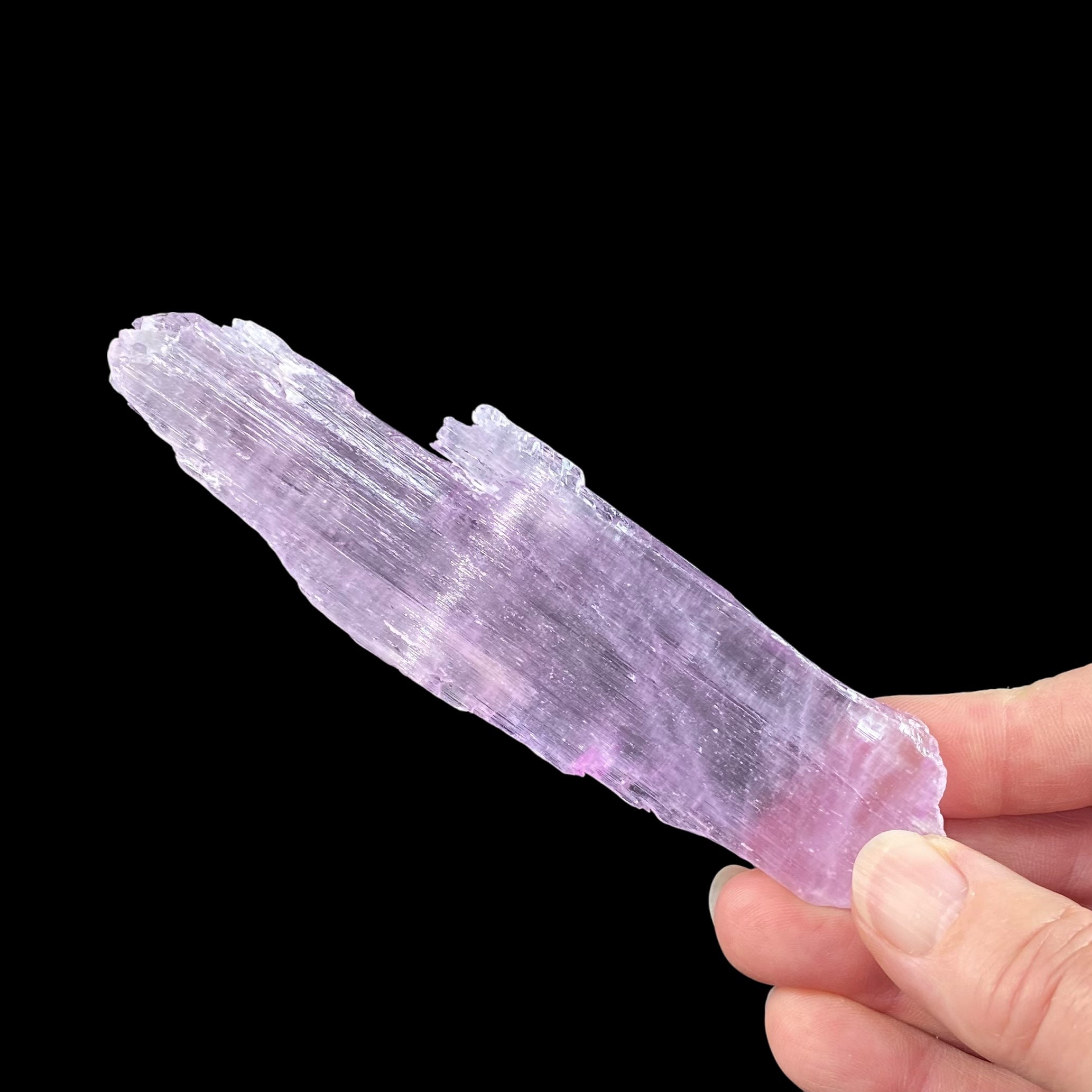 Large Pink Kunzite Spodumene Crystal, Fluorescent