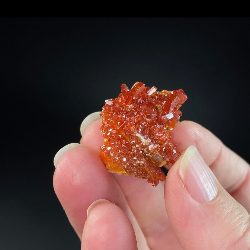 Gemmy Vanadinite Thumbnail Size Cluster