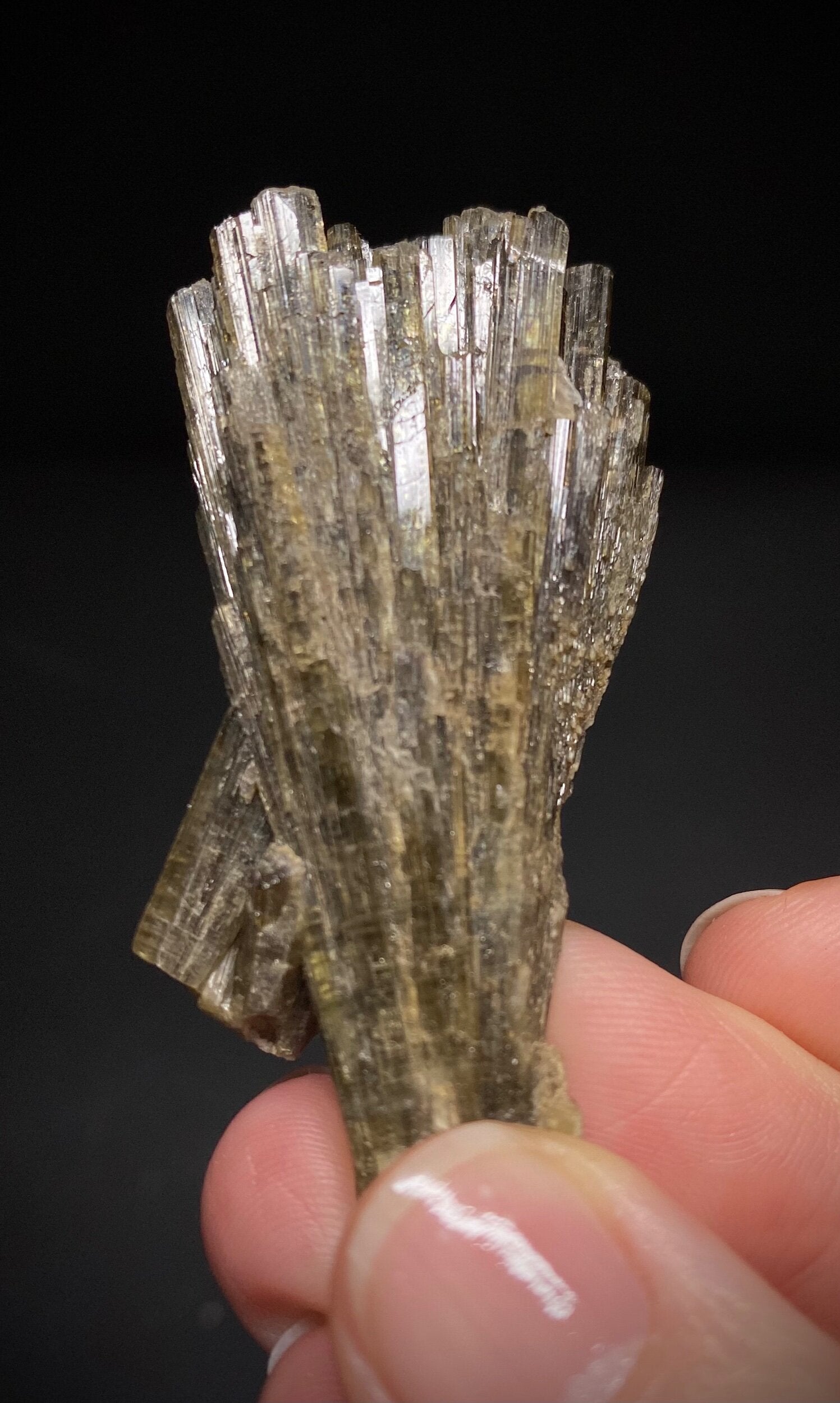 Epidote Fan Crystal Cluster