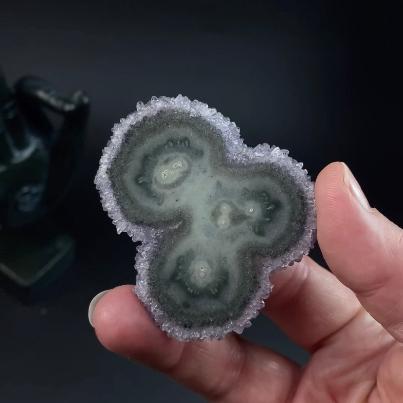 Amethyst Stalactite Slice from Uruguay