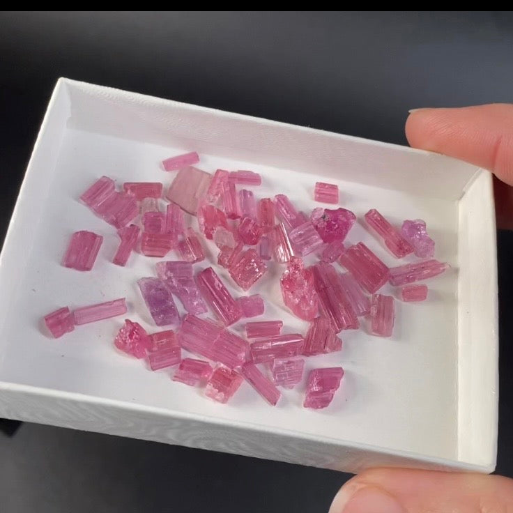 Pink Tourmaline Lots - 10 Grams Each from Paprok, Afghanistan