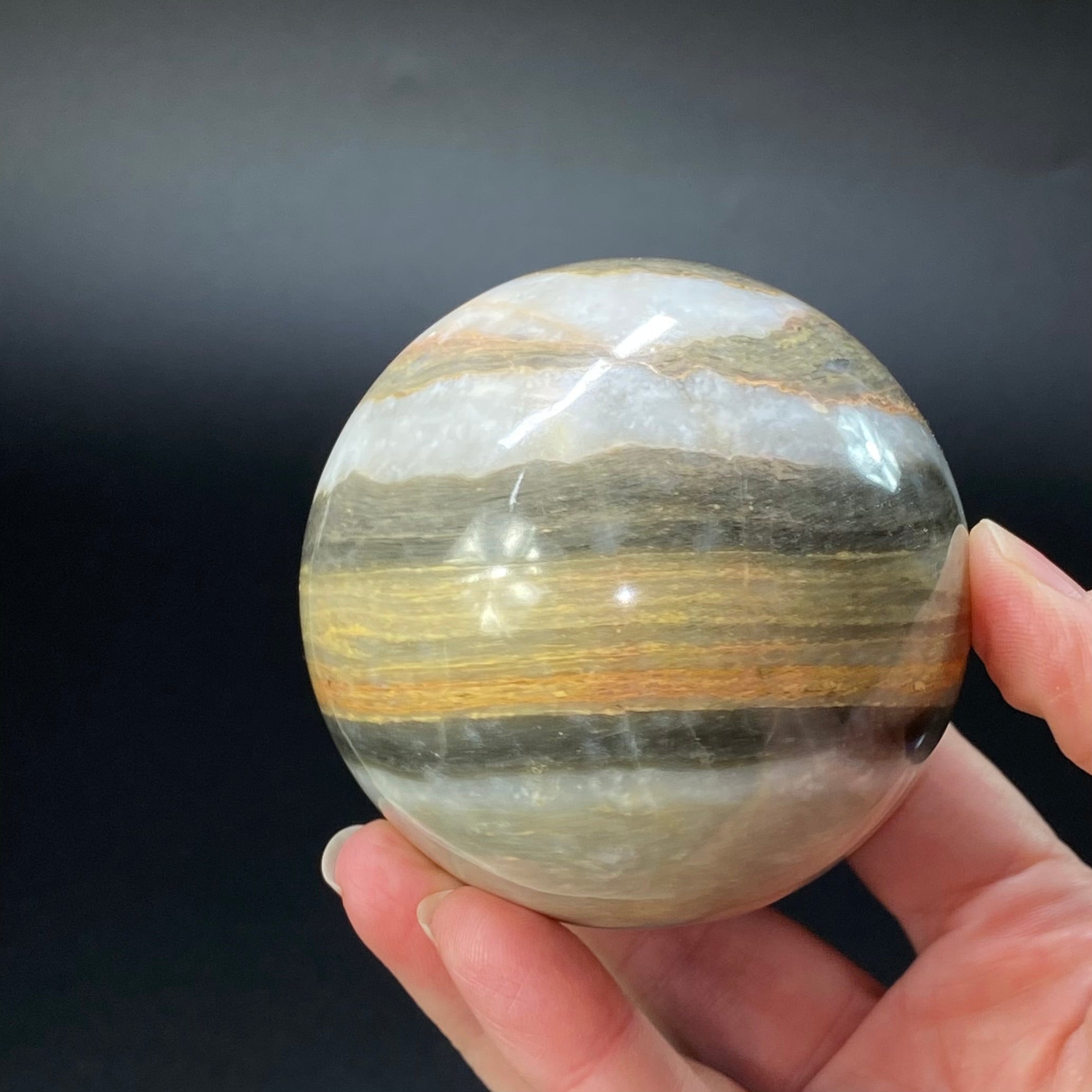 Banded Calcite Sphere 70mm