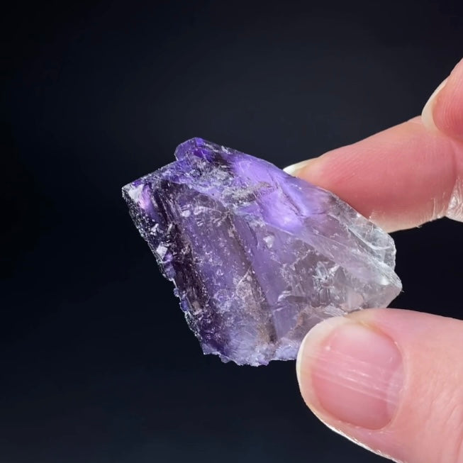 Deep Purple Fluorite Specimen