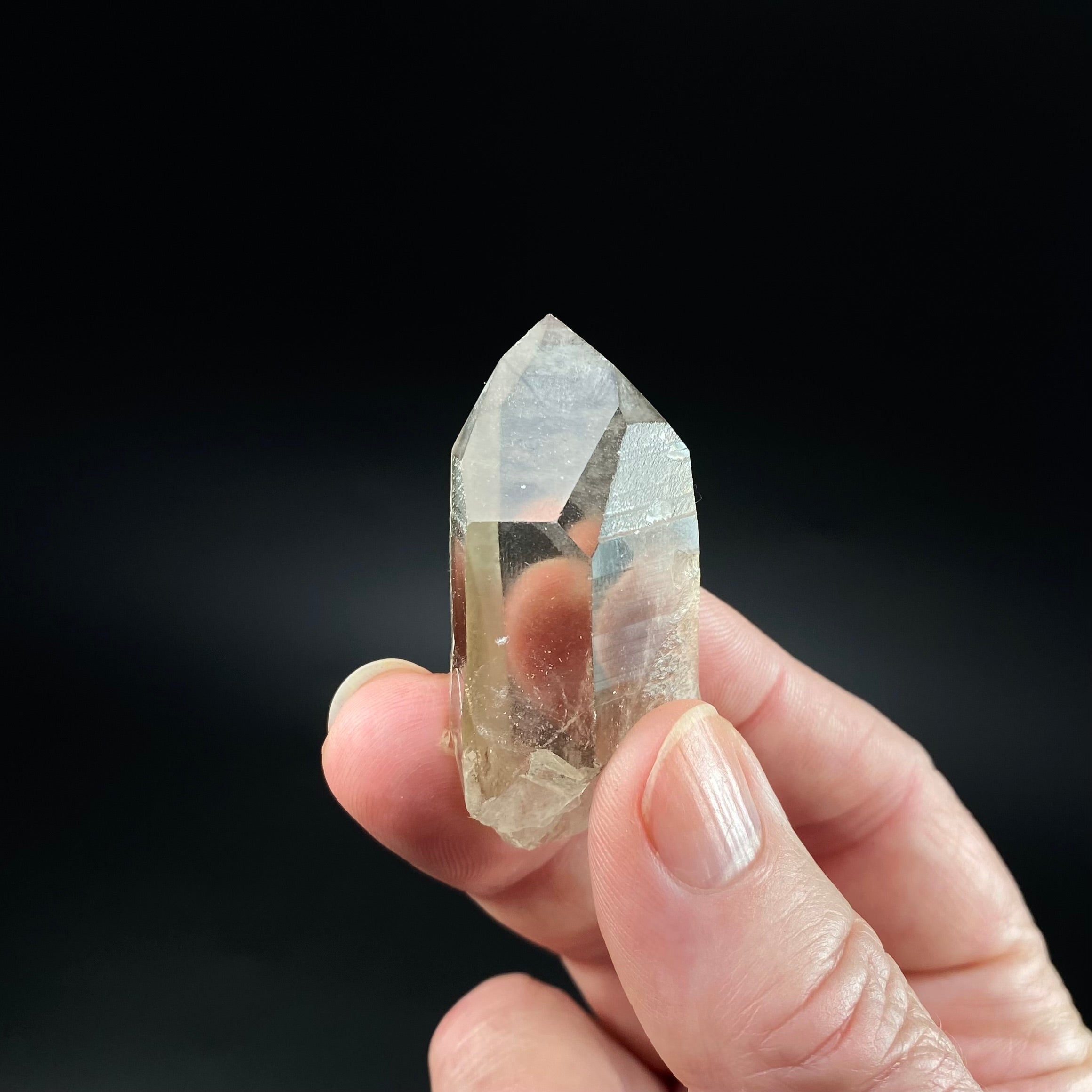 Channeling Smoky Quartz Crystal with Forward Time Link, Corinto, Minas Gerais, Brazil