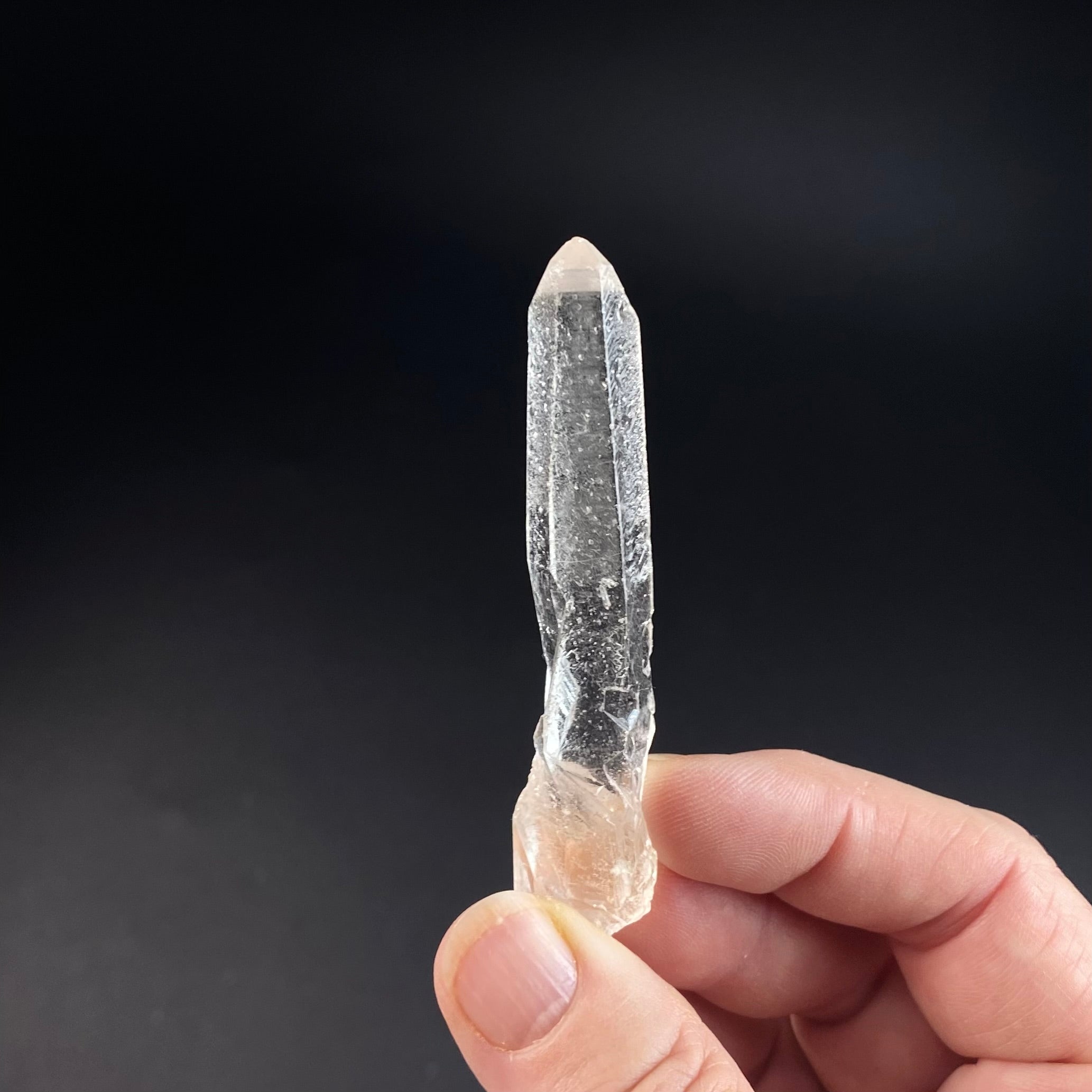 Water Clear Quartz Crystal with Starbrary Markings, Minas Gerais, Brazil