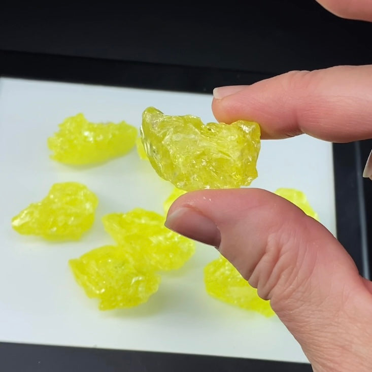 Natural Skeletal Sulfur Crystal, El Desierto Mine, Bolivia