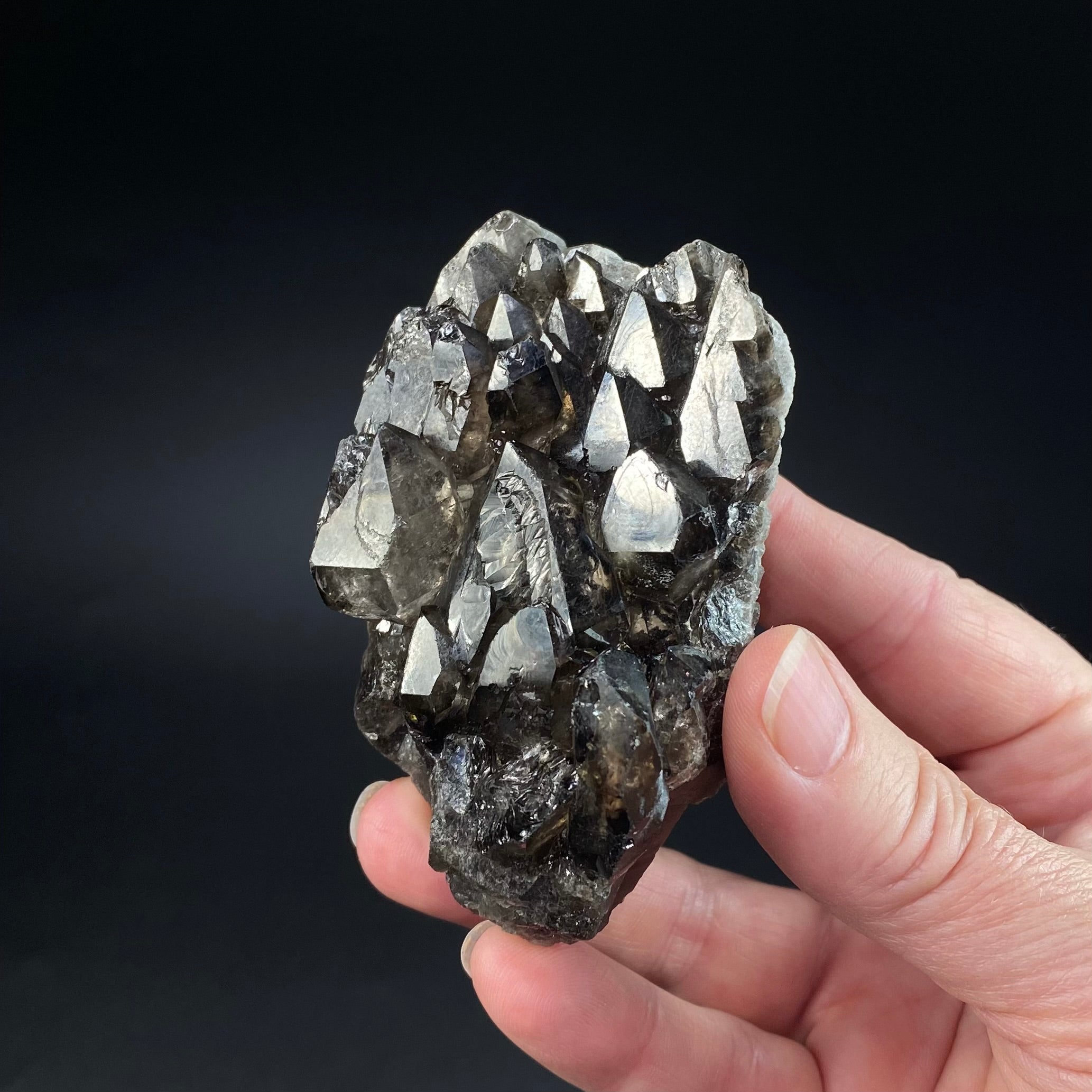Smoky Elestial Quartz from Minas Gerais, Brazil