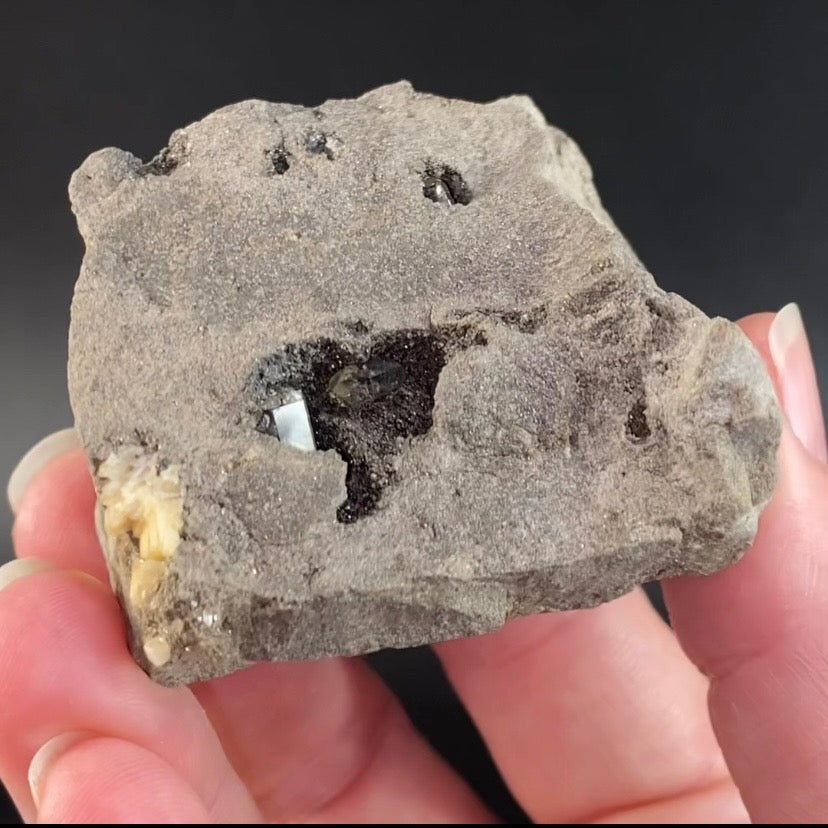 Four Herkimer Diamond Quartz Crystals in Matrix from Herkimer County, NY