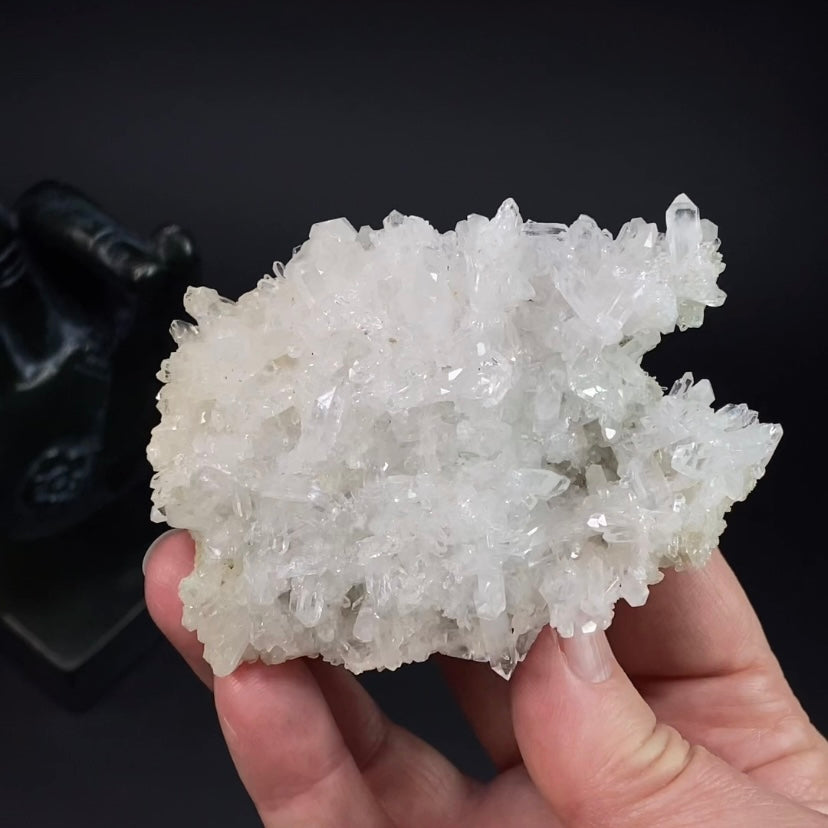 Lustrous Clear Quartz Crystal Cluster