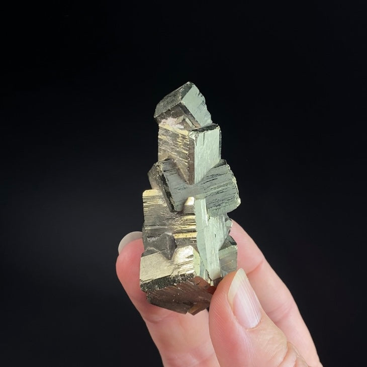 Cubic Pyrite Cluster from Morococha, Peru