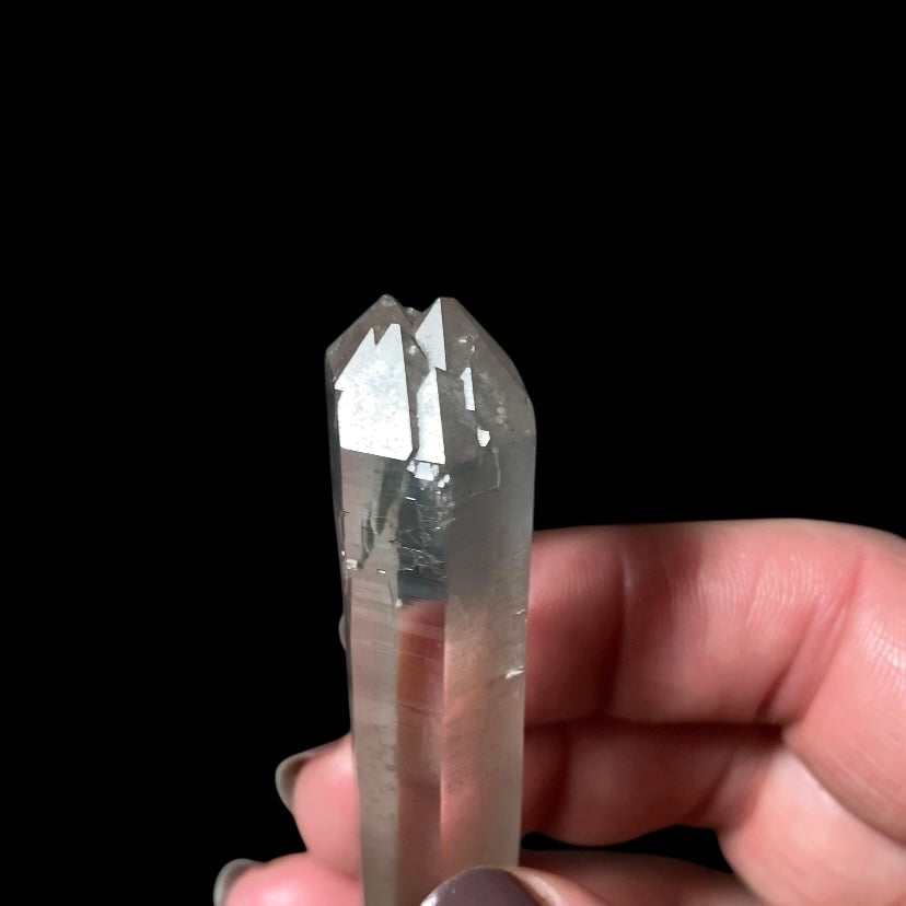 Double Terminated Quartz Crystal with Elestial Termination, Corinto, Minas Gerais, Brazil