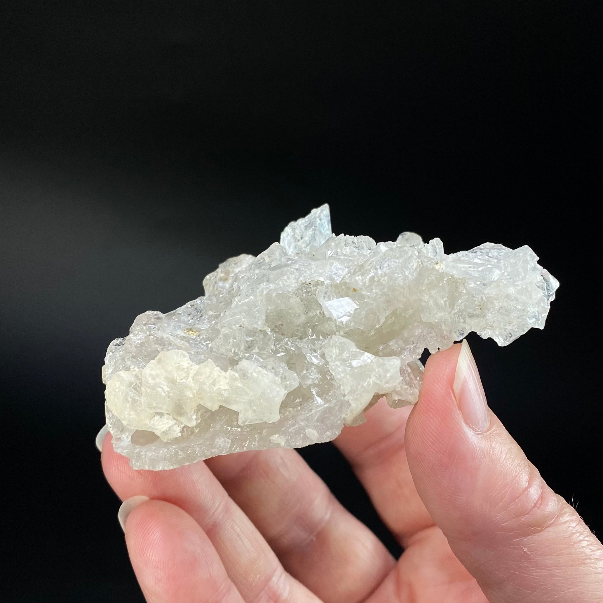 Clear Etched Pollucite Crystal