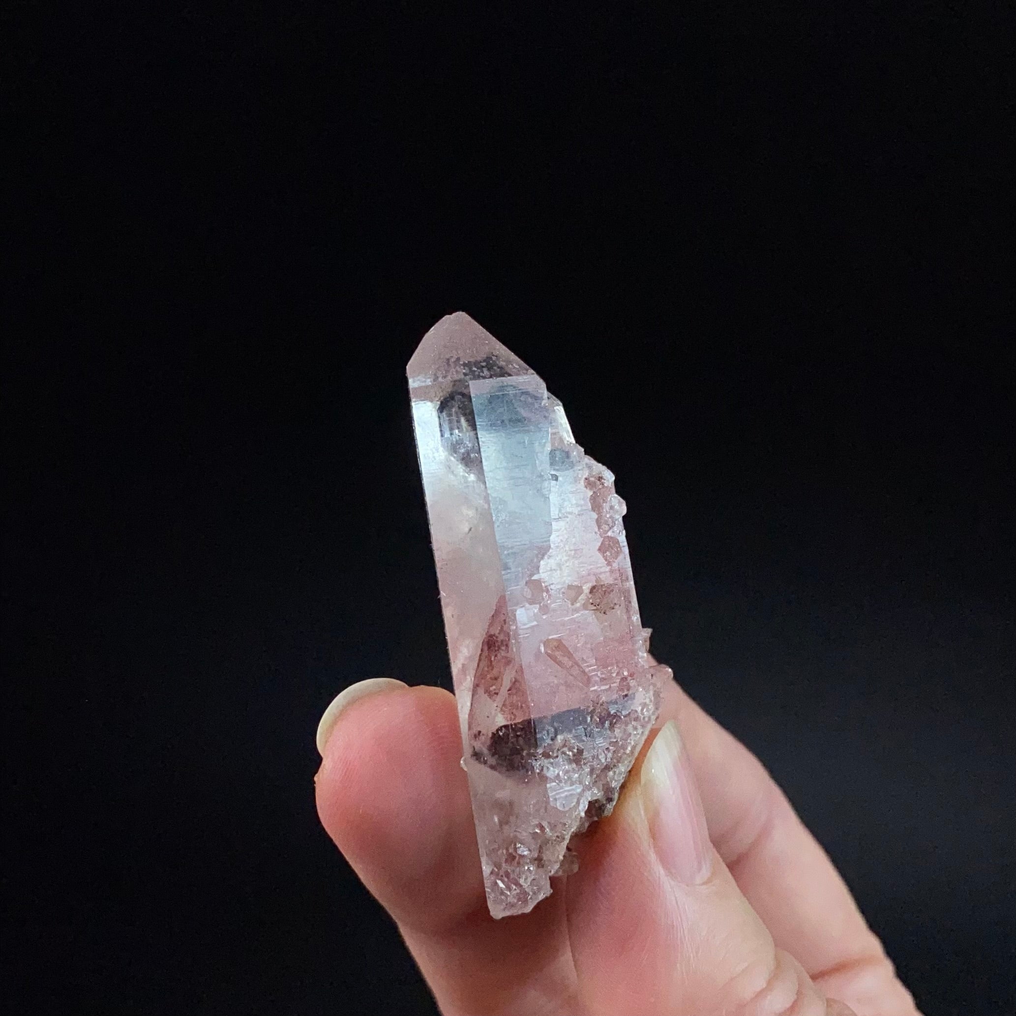 Red Hematite Phantom Sunset Quartz Crystal