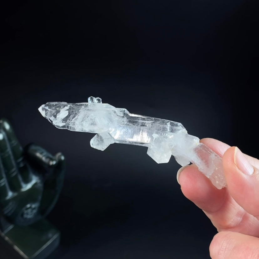Faden Quartz Crystal Cluster with Natural Bend