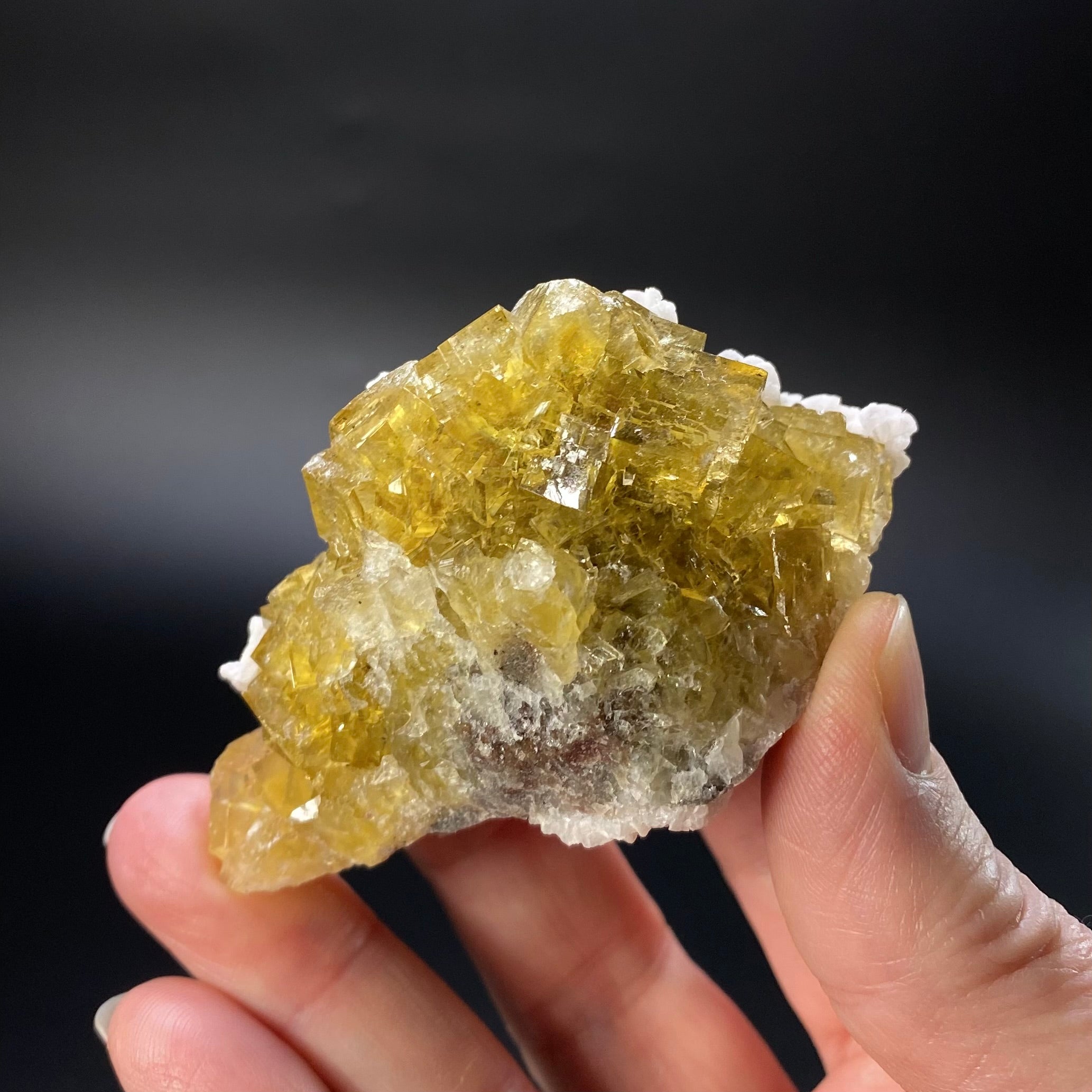 Honey Yellow Moscona Fluorite Cluster