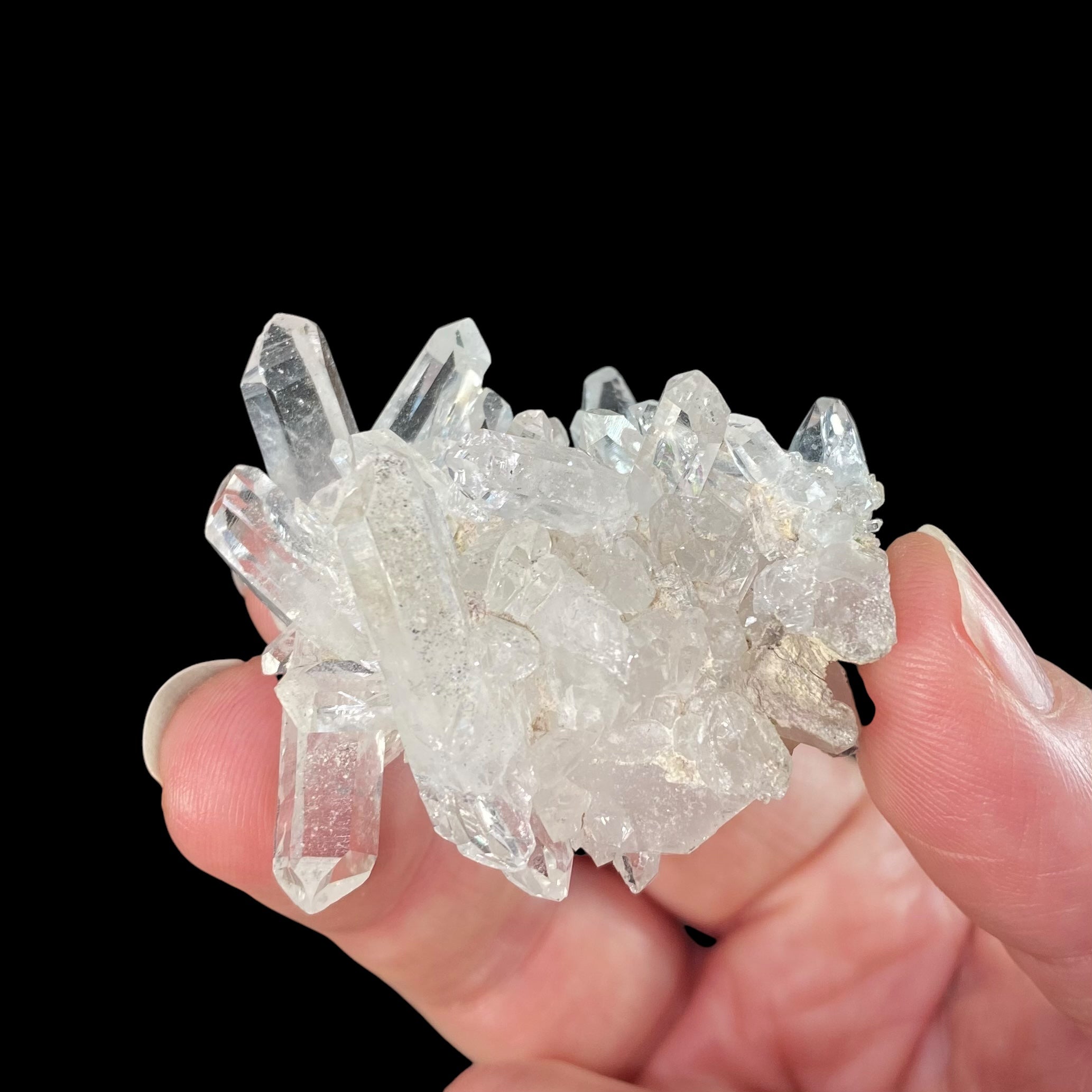 Clear Quartz Crystal Cluster, AAA Clarity