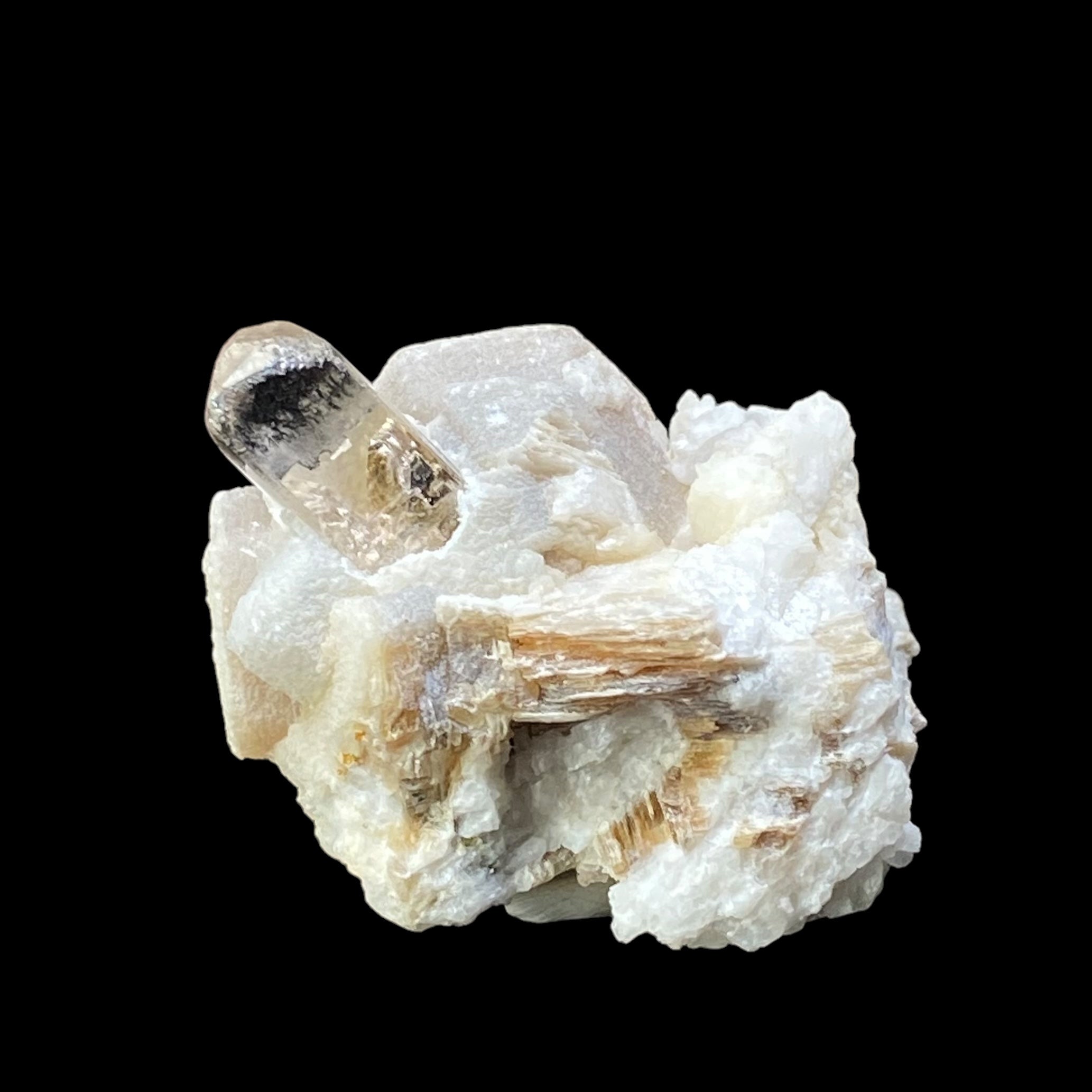 Champagne Topaz with Mica Books & Feldspar