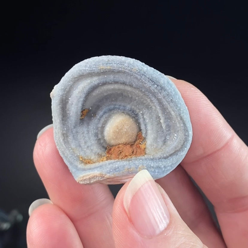 Druzy Chalcedony Concretion from Rio Grande do Sul, Brazil