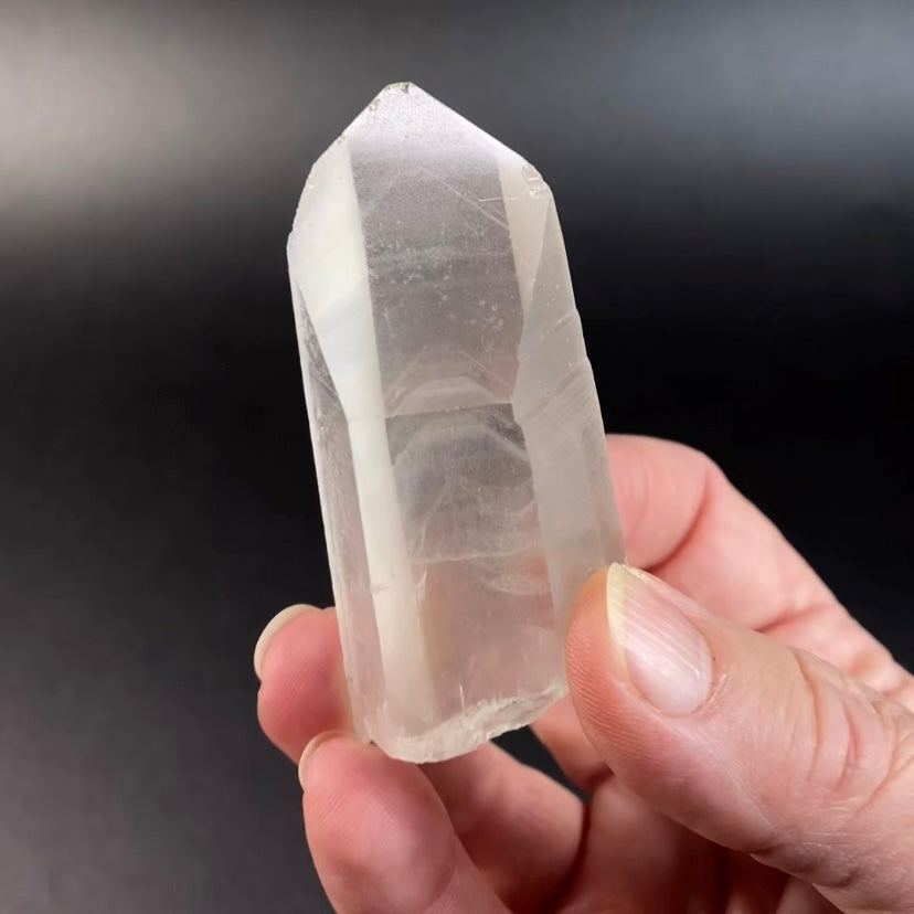Clear Quartz Crystal with Multiple Phantoms Inside, Corinto, Minas Gerais, Brazil