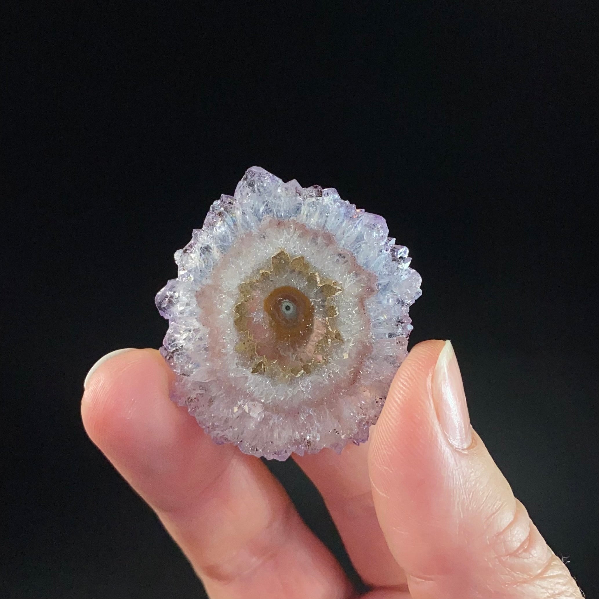 Amethyst Stalactite Slice from Artigas, Uruguay