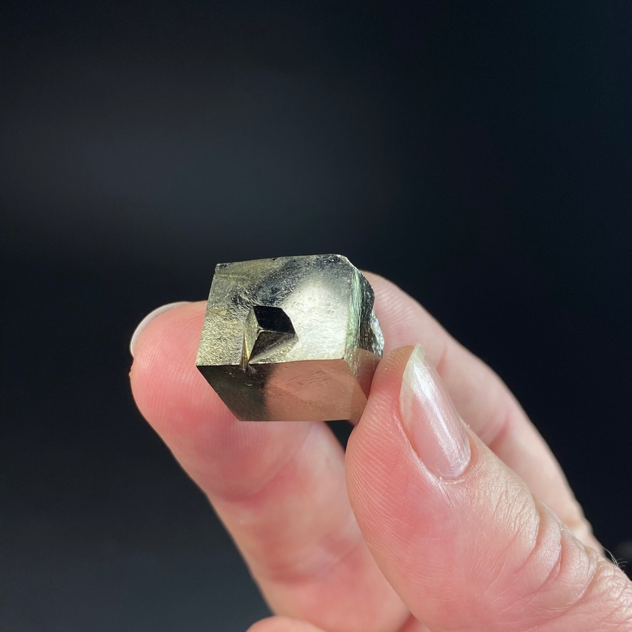 Natural Cubic Pyrite Specimen from Victoria Mine, Navajun, Spain
