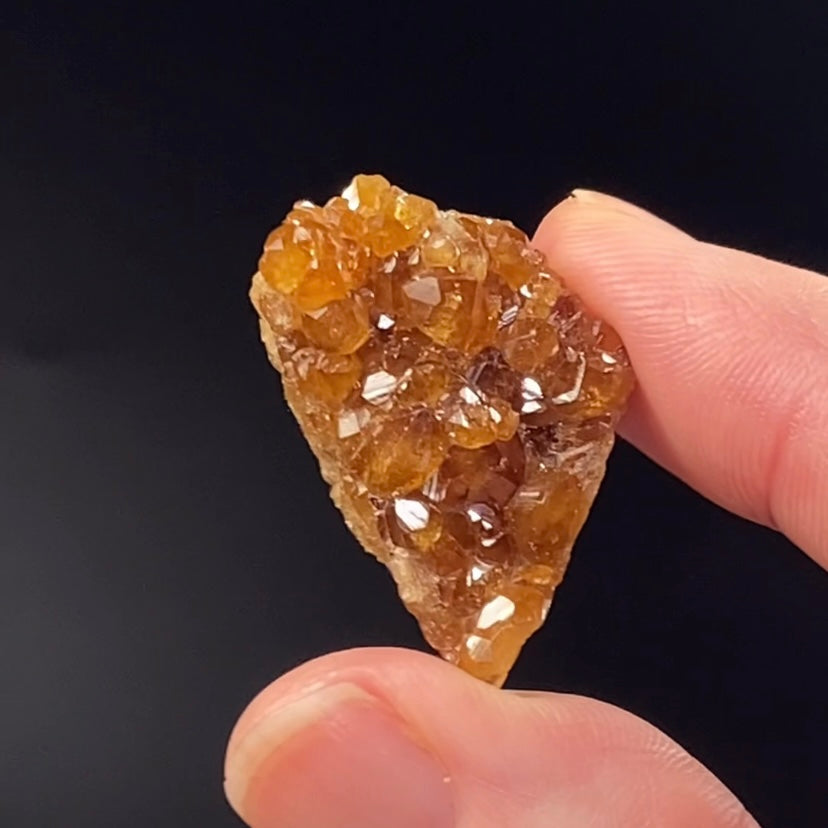 Orange Spessartine Garnet Crystals on Matrix from Bajaur Agency Pakistan