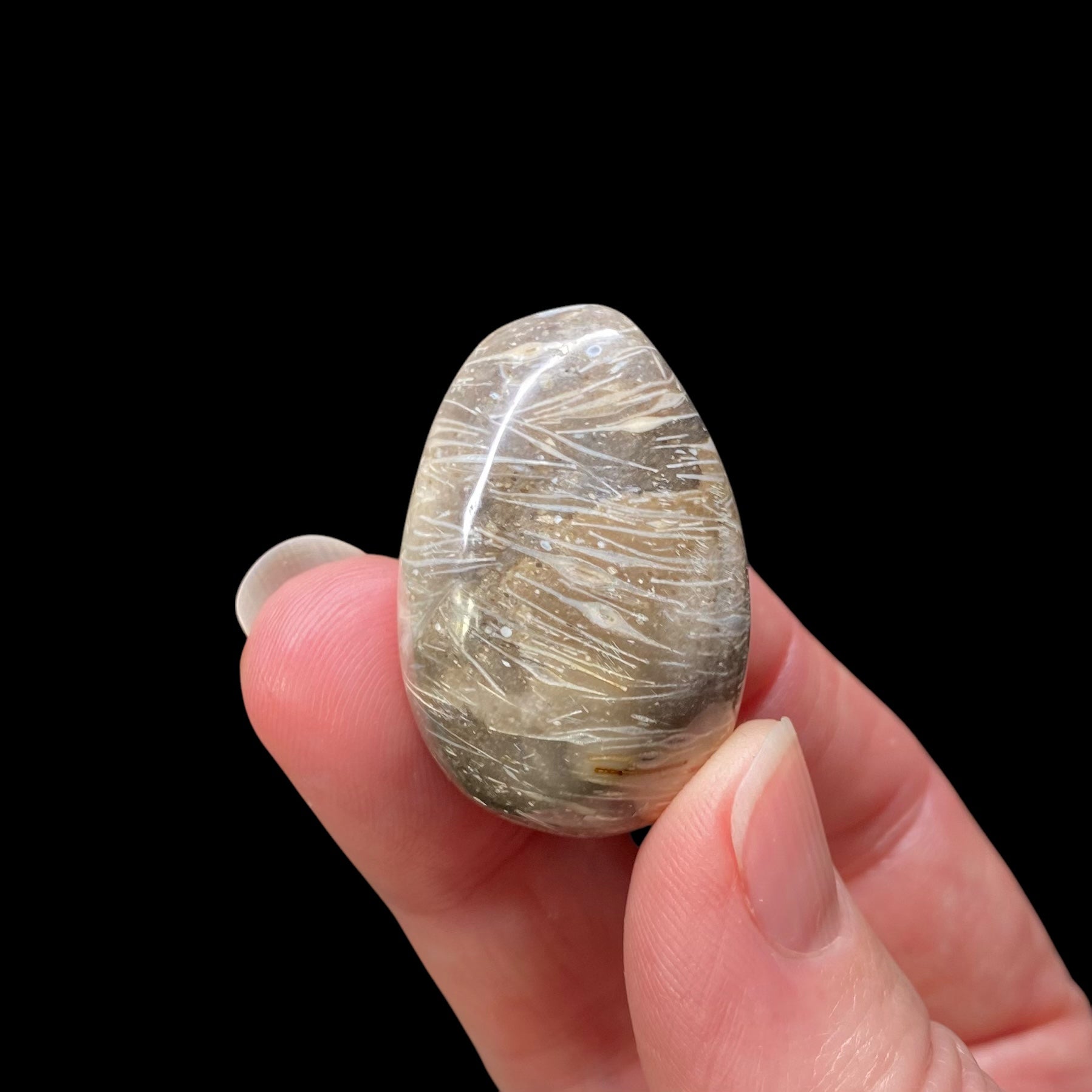 Feather Agate Polished Tumble Stone