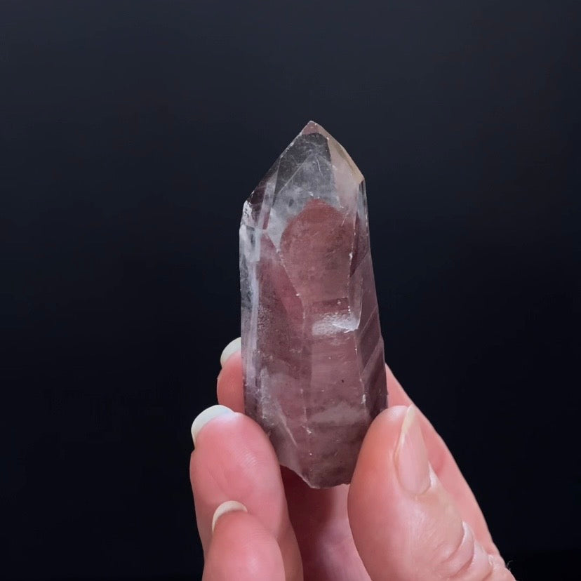 Red Hematite Phantom Sunset Quartz Crystal