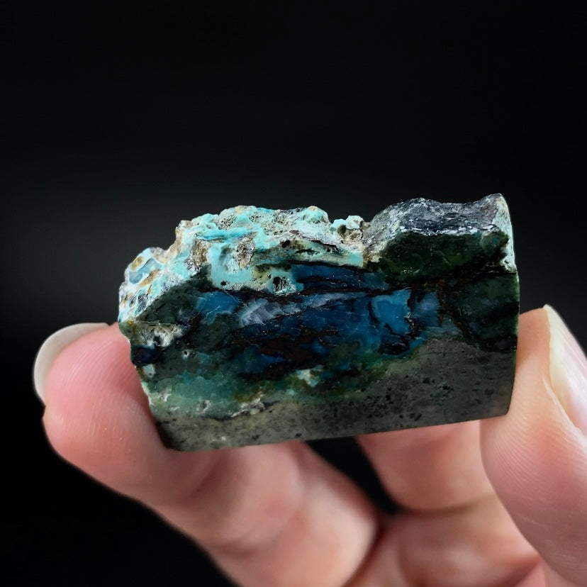 Chrysocolla & Copper Indonesian Copper Web Specimen