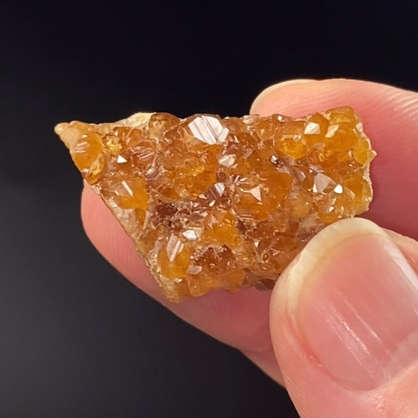 Orange Spessartine Garnet Crystals on Matrix from Bajaur Agency Pakistan