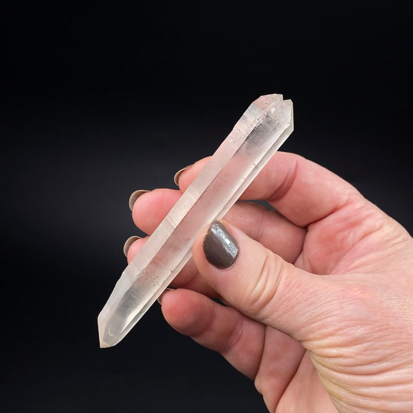 Double Terminated Quartz Crystal with Elestial Termination, Corinto, Minas Gerais, Brazil