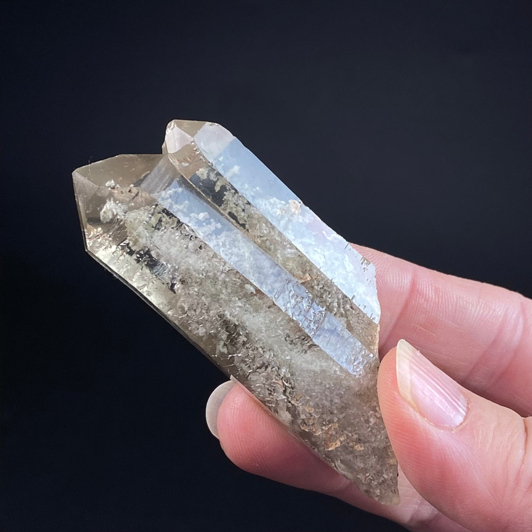 Garden Quartz Cluster aka Lodalite with Window