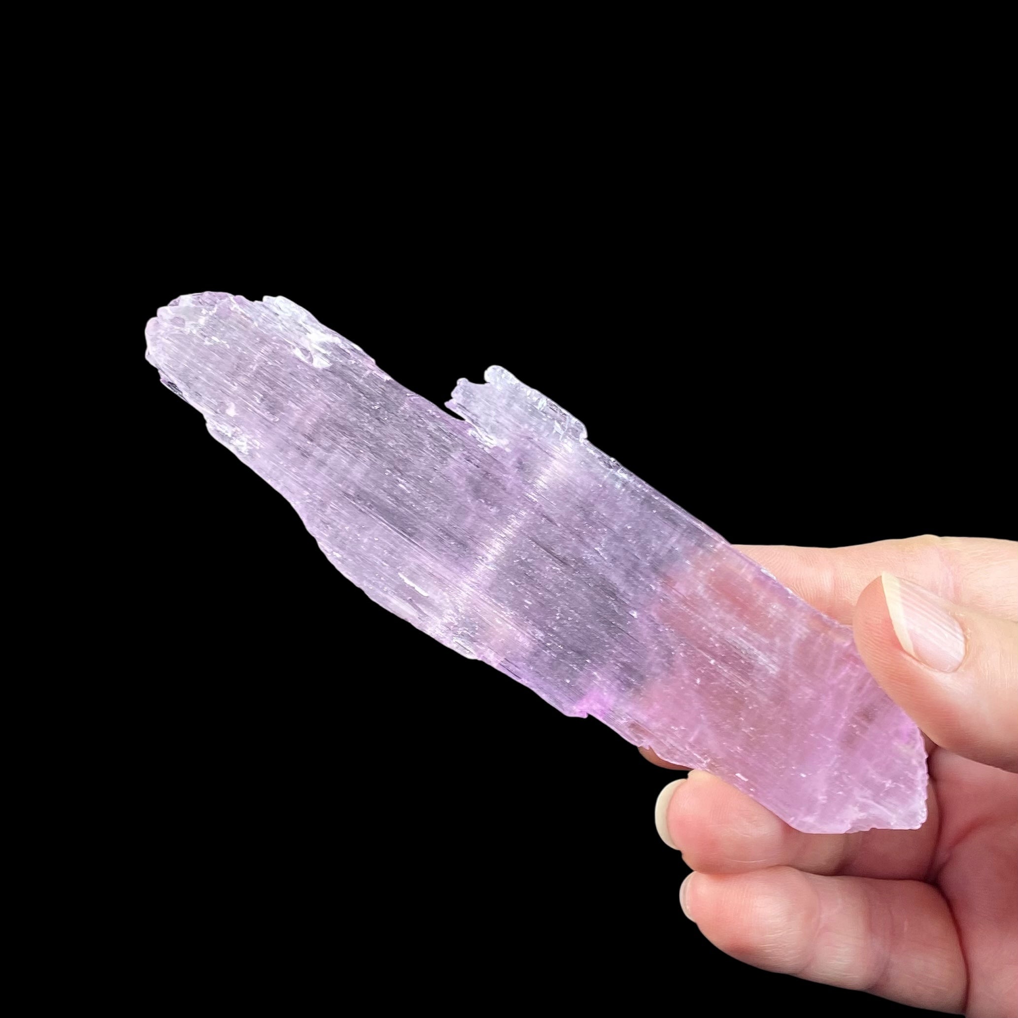 Large Pink Kunzite Spodumene Crystal, Fluorescent