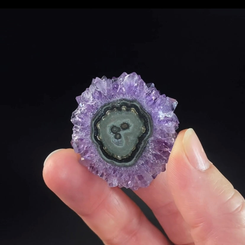 Amethyst Stalactite Slice from Artigas, Uruguay