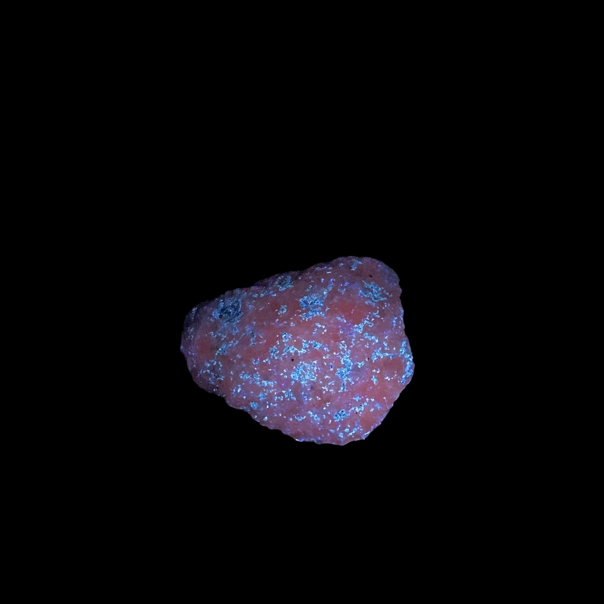 Fluorescent Hydrozincite with Calcite, Long Lake Zinc Mine, Ontario, Canada
