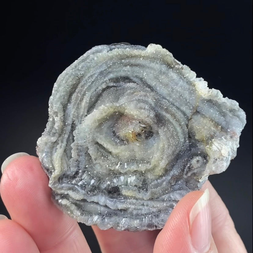 Druzy Chalcedony Concretion from Rio Grande do Sul, Brazil