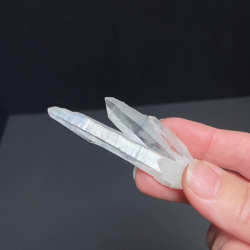 V Shaped Twin Quartz Crystal Cluster