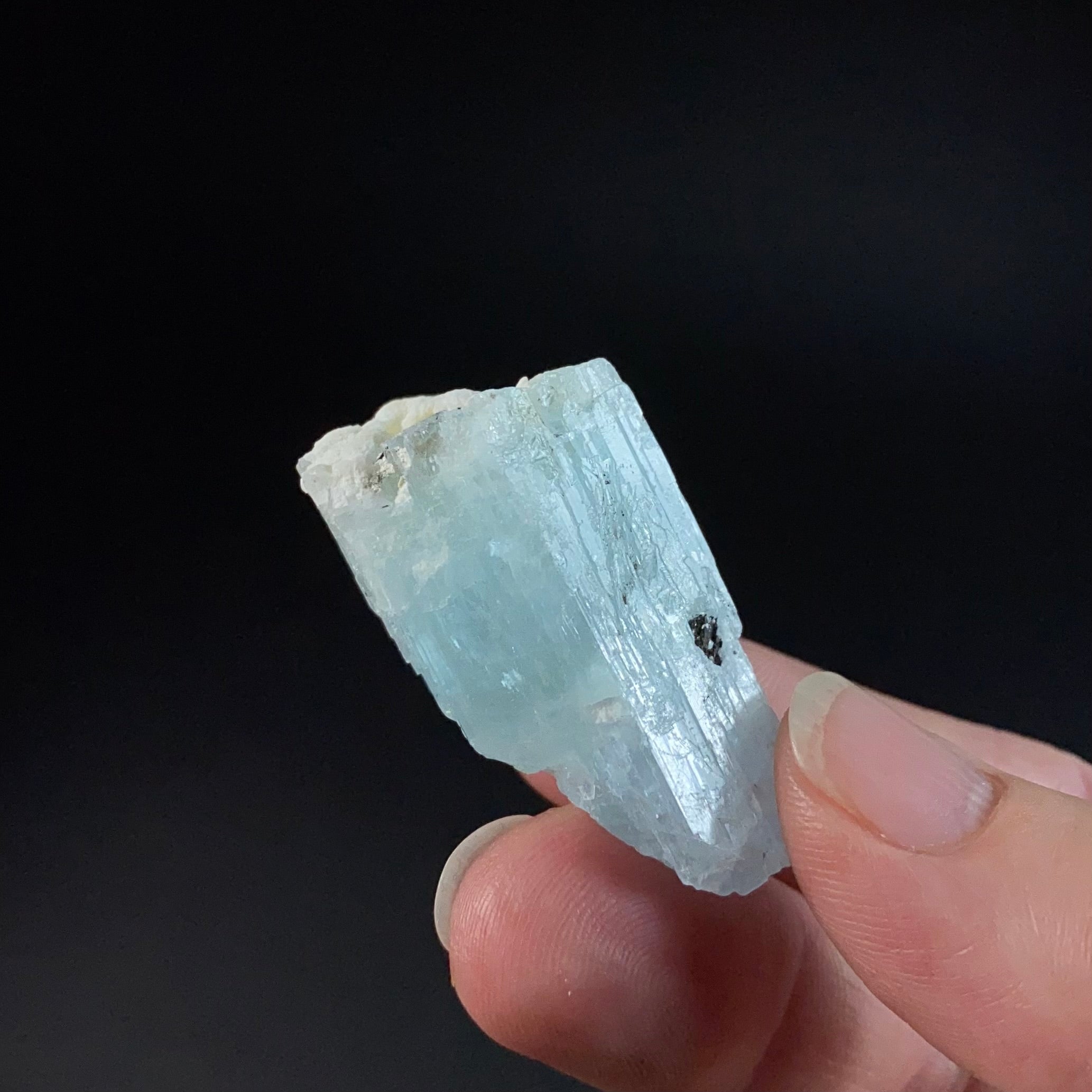 Aquamarine Crystal with Feldspar Shigar Valley, Pakistan