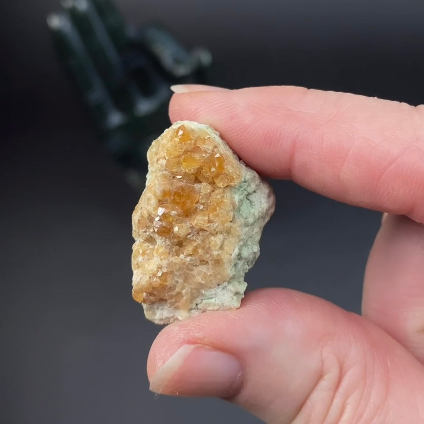 Orange Garnet Crystals on Matrix from Pakistan - Multiples Available