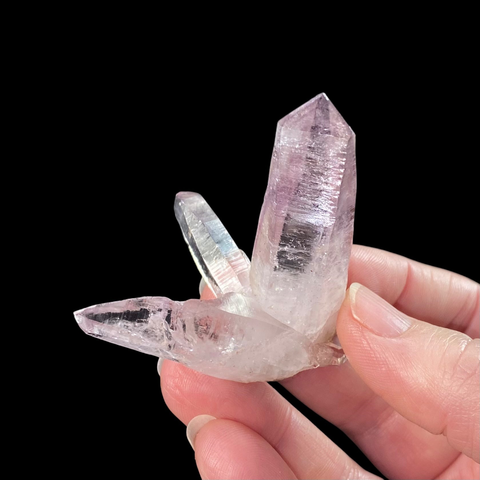 Trigonal Habit Amethyst Crystal Cluster from Vera Cruz, Mexico