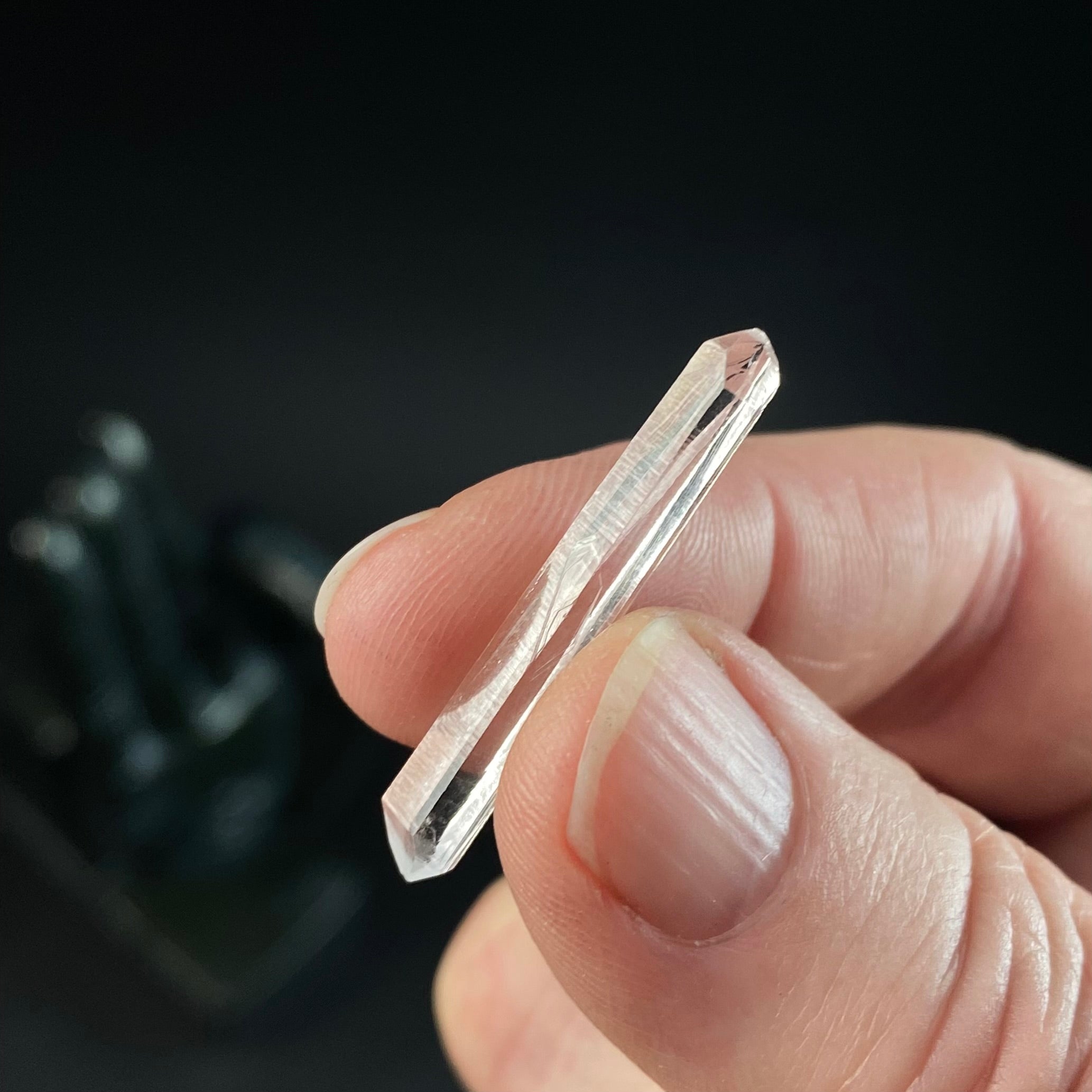 Double Terminated Colombian Clear Lemurian Quartz Crystal
