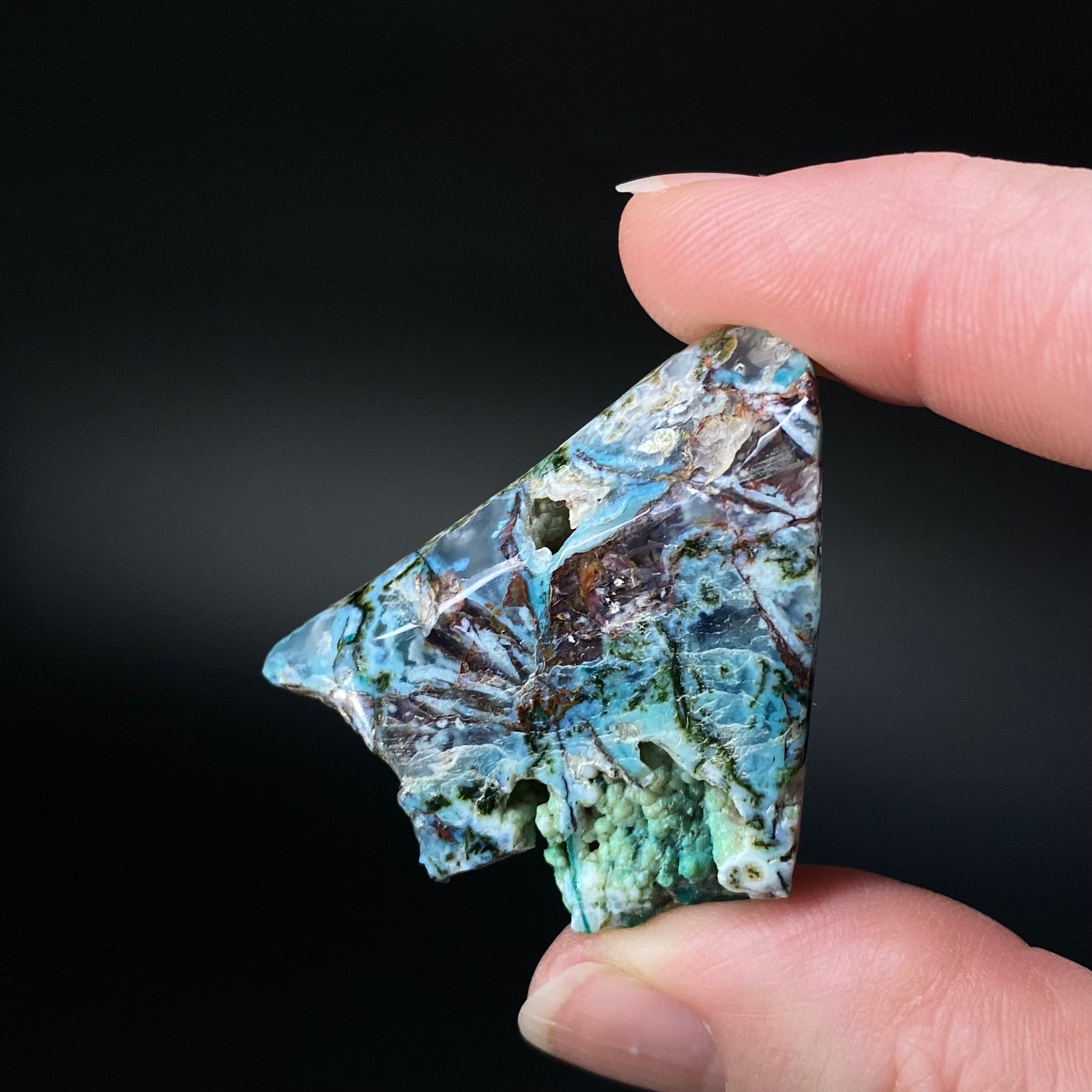 Chrysocolla & Copper Indonesian Copper Web Specimen