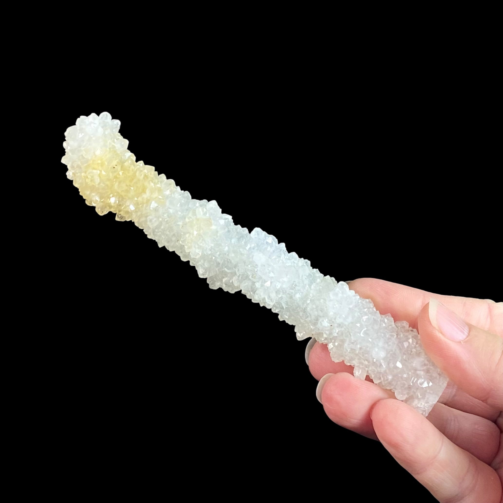 Clear Quartz Stalactite with Agate Core, Maharashtra, India