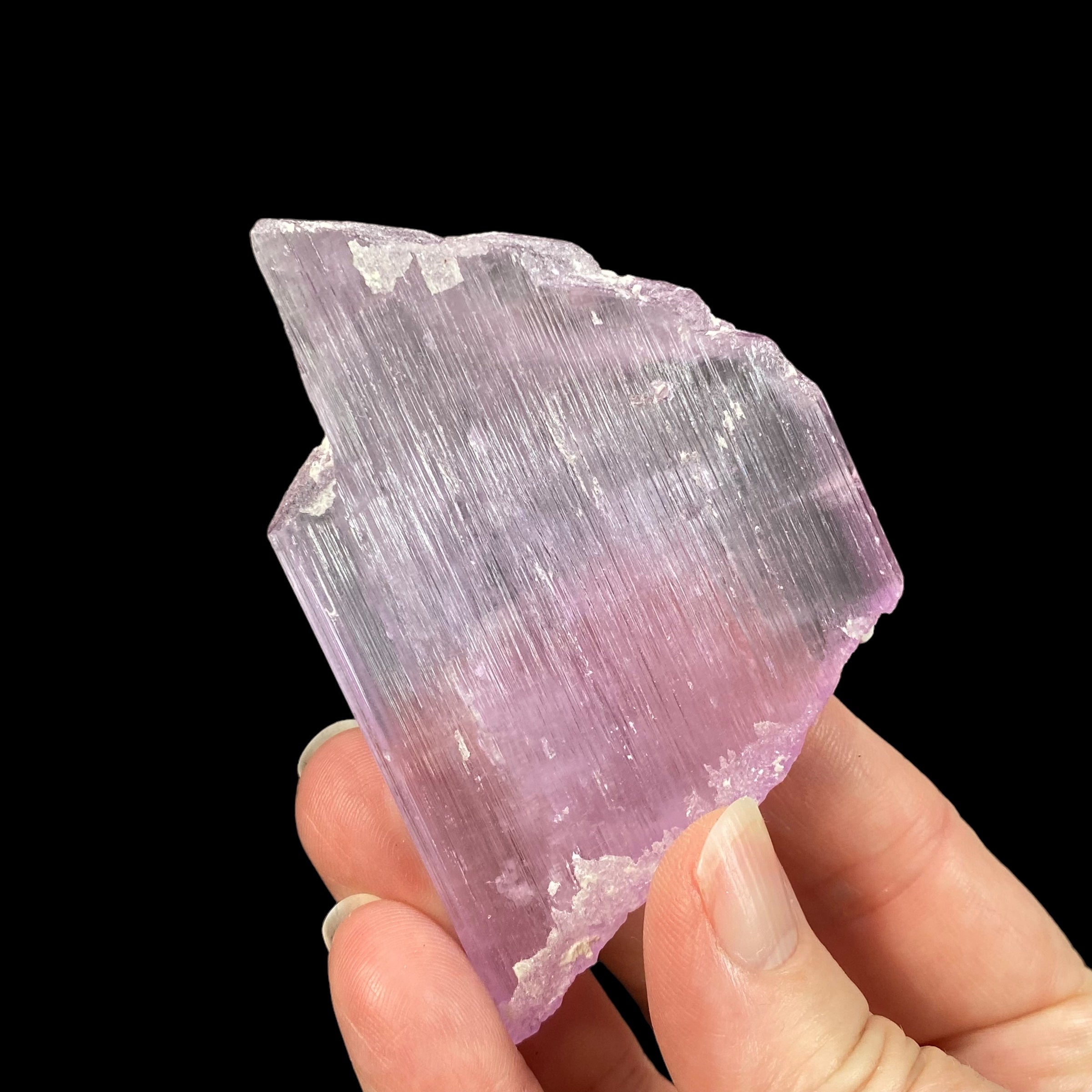 Large Pink Kunzite Spodumene Crystal, Fluorescent